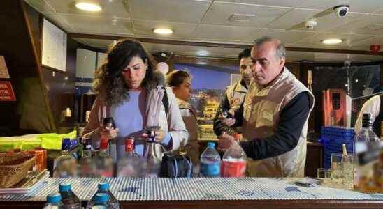 New Years inspection for pleasure boats in the Bosphorus