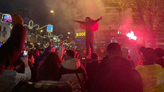 Party in Utrecht and Amersfoort after Moroccos World Cup win