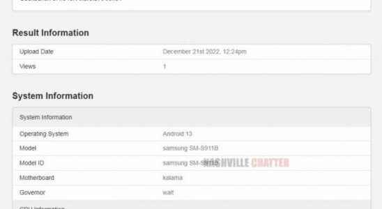 Samsung Galaxy S23 appeared on Geekbench again