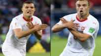 The gesture of the soccer stars enraged the Serbians four