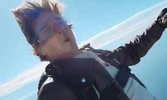 Tom Cruise jumps out of a plane to promote To