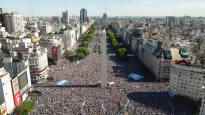 Wild victory party Buenos Aires messed up the World Cup