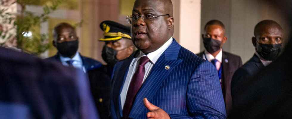 supporters of Felix Tshisekedi organize themselves in anticipation of the