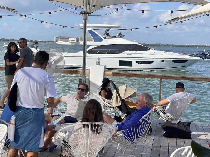 A bar in Miami Beach