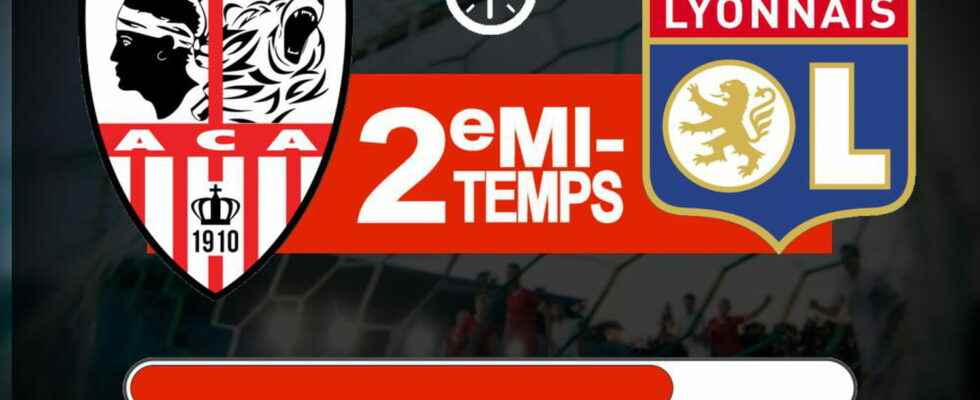 AC Ajaccio Lyon Olympique Lyonnais takes the lead the