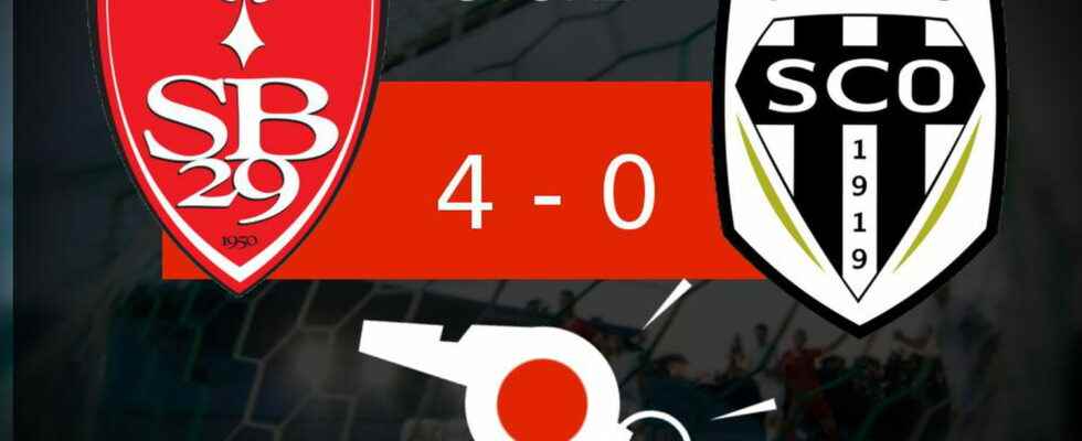 Brest Angers series of goals for Stade Brestois the