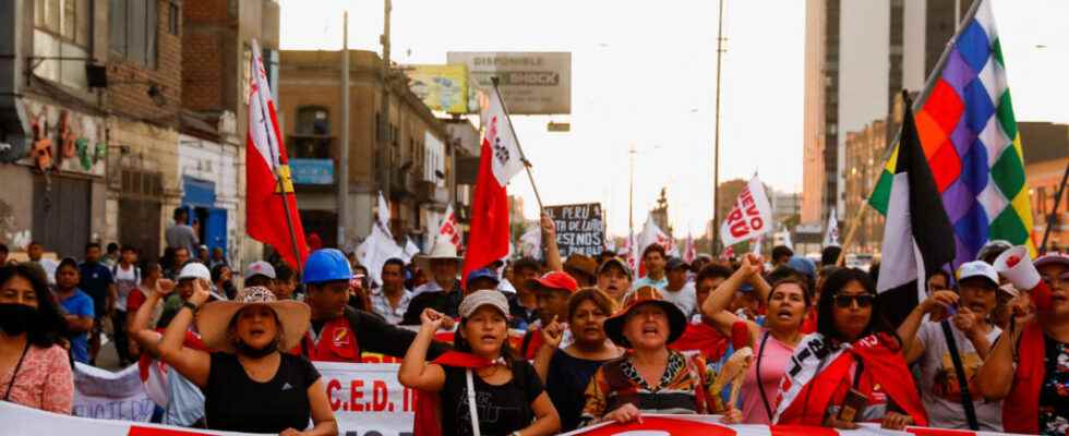 In Peru the state of emergency extends to the capital