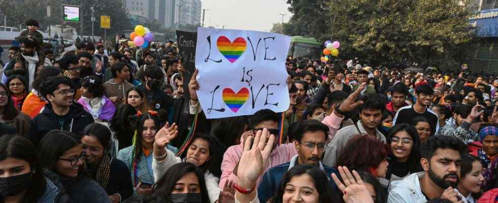 Indian pride parade with demands for increased rights