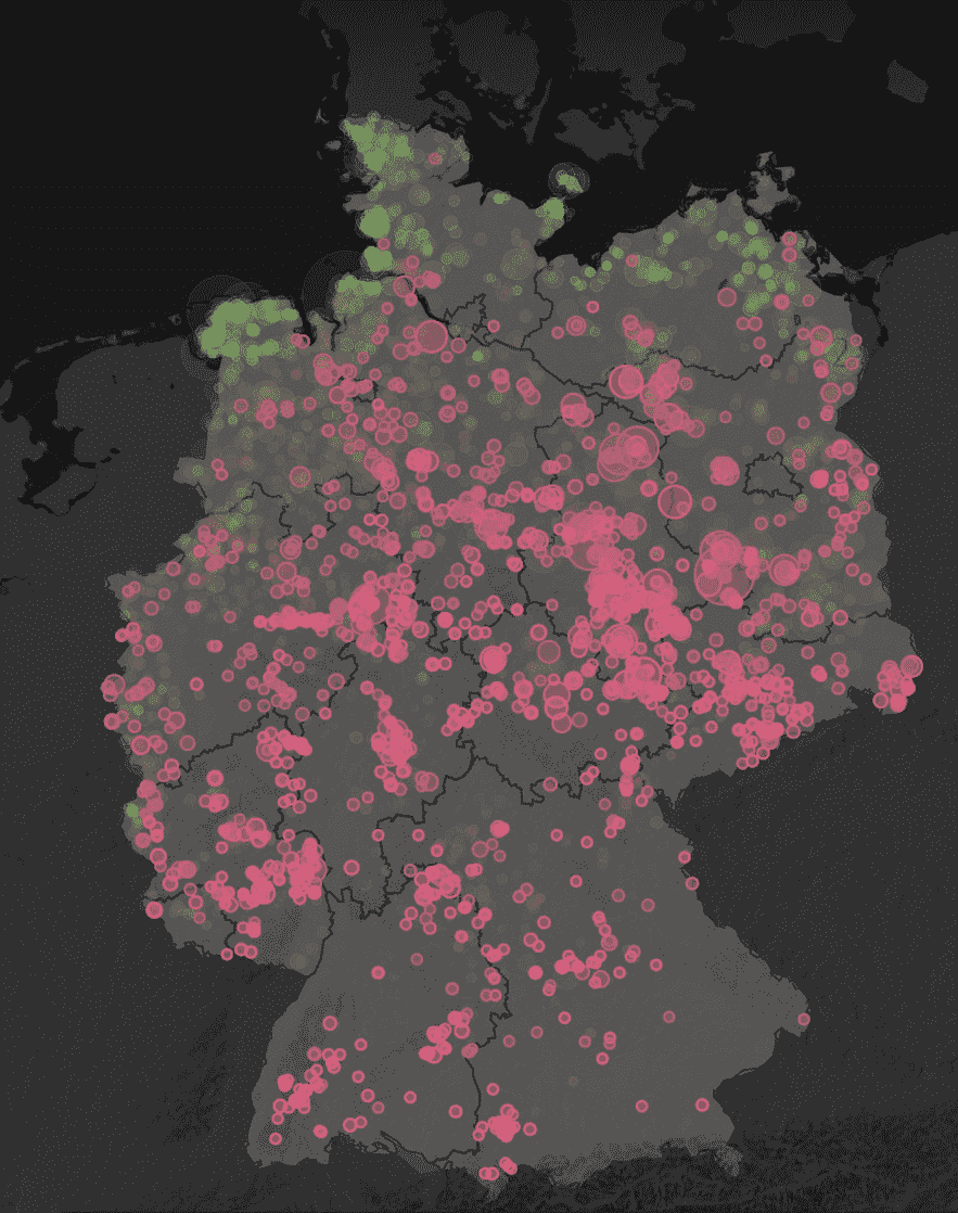 A quarter of German wind turbines have a load factor of 20%