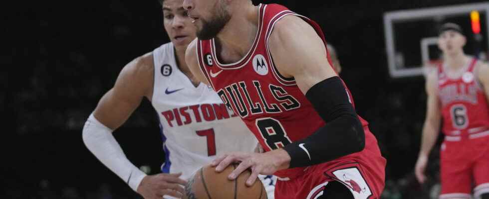 NBA Paris Game 2023 Chicago Bulls easily win against Detroit