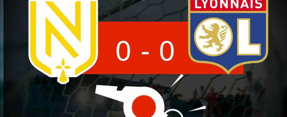 Nantes Lyon the two teams finish tied look back