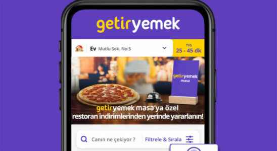 New service from GetirYemek GetirYemek Masa