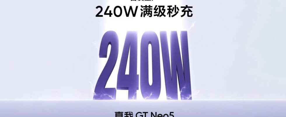 Realme GT Neo5 with 240W Charger Coming on February 9th