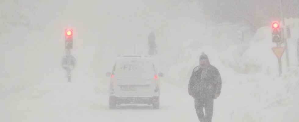 Snowstorm in the north flooding in the south