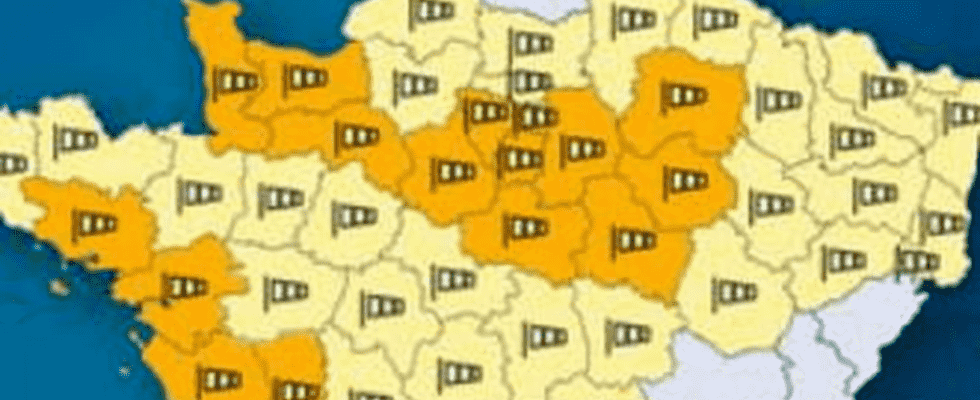 gusts over 100 kmh Which departments are on orange alert