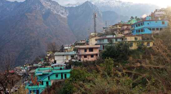 in the Himalayas the city of Joshimath on the verge