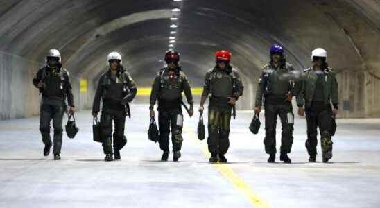 A secret underground base for Irans fighter jets