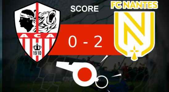 AC Ajaccio Nantes bad operation for AC Ajaccio the