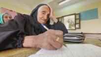 An 87 year old Egyptian grandmother learned to read and write