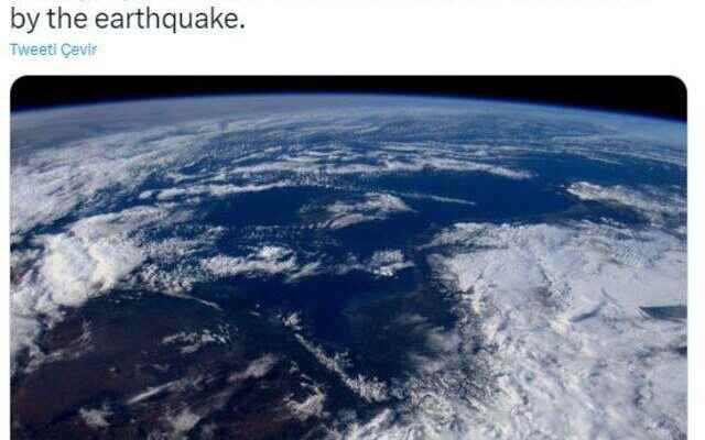 Earthquake message from Japanese astronaut Koichi Wakata Our thoughts and