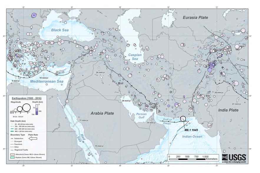 maps seismic zones europe and asia