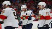 Florida captain Aleksander Barkov was happy after the victory