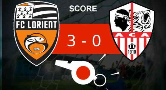 Lorient AC Ajaccio AC Ajaccio dives relive the key