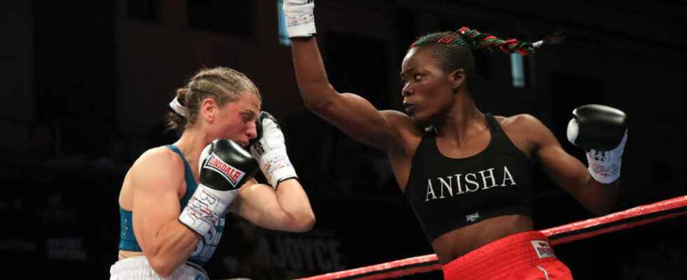 Malawian Anisha Banshee challenges French Estelle Mossely