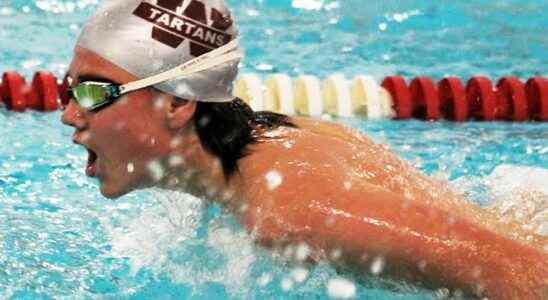 Tartans Mathieson wins SWOSSAA swimming title