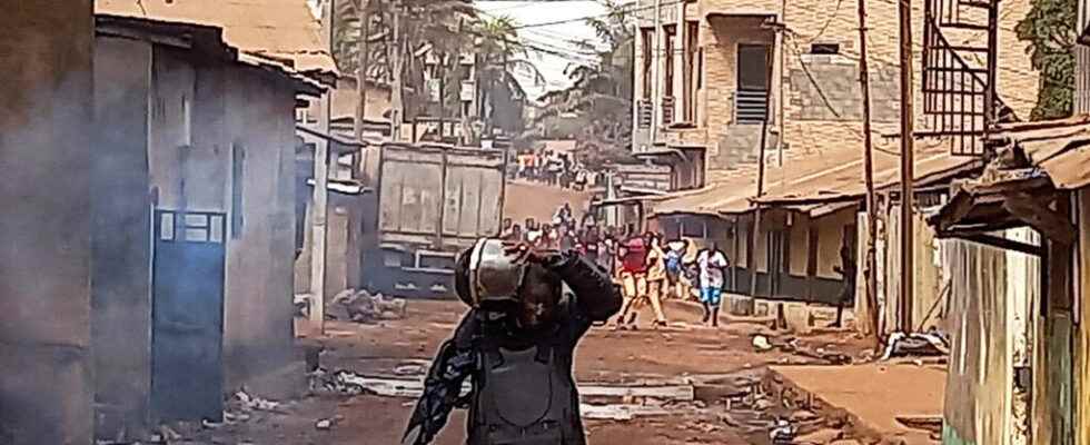 a demonstration in the suburbs of Conakry degenerates the FNDC