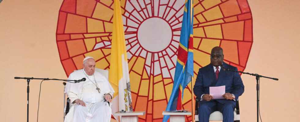 in Kinshasa Pope Francis denounces the economic colonialism which is