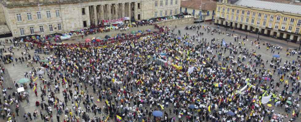 protests in Colombia against the reform of the health system