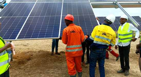 work on the countrys first photovoltaic power plant is progressing