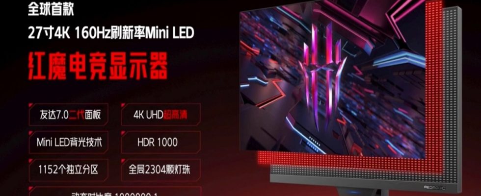 27 Inch Red Magic 4K Gaming Monitor Takes the Stage