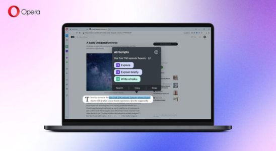 ChatGPT and more integrated into Opera browser