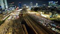 Crowds poured into the streets after the firing of Israels