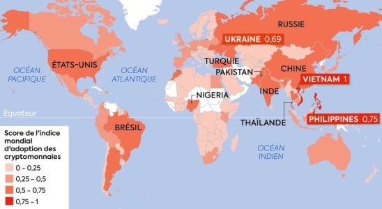 Crypto which countries use it the most