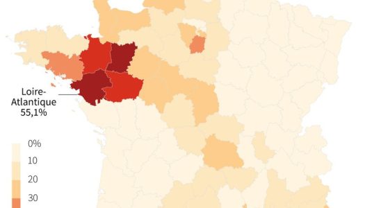 Fuel shortage map of the most affected departments