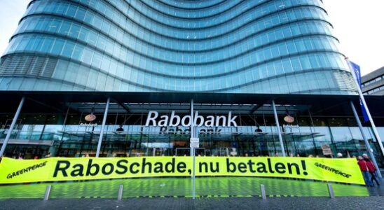 Greenpeace takes action in Utrecht Make Rabobank pay for the