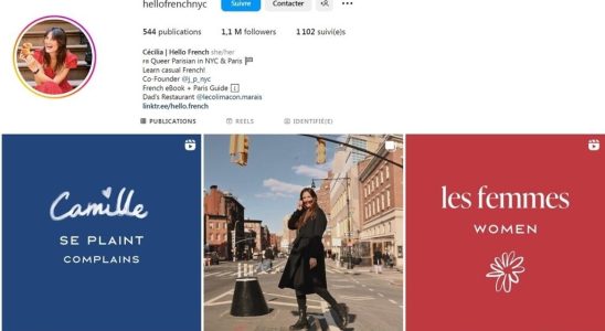 Hello French the Instagram account for learning informal French