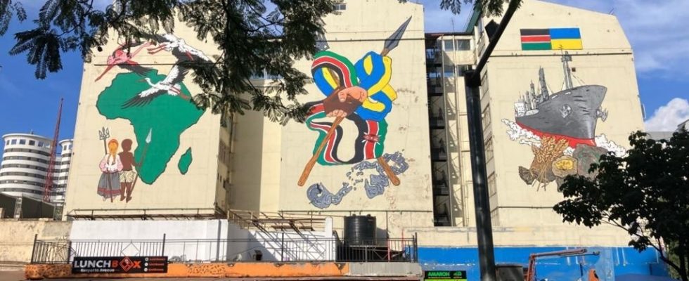 In the streets of Nairobi a mural to raise awareness