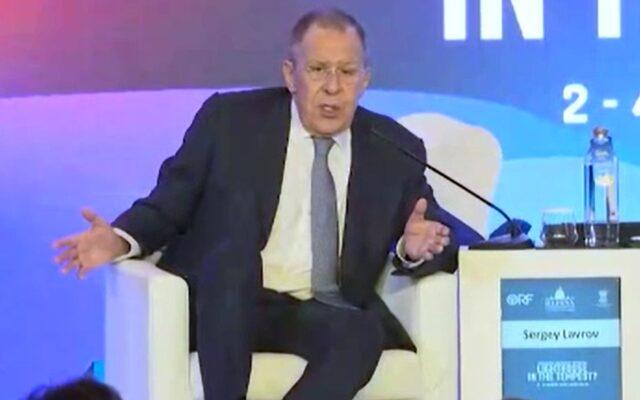 Lavrov did not expect this What happened in the speech