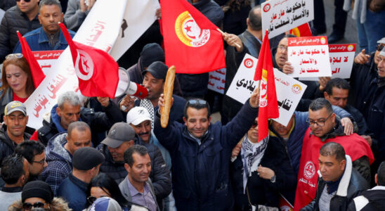 Nearly 3000 people demonstrated in Tunis at the call of