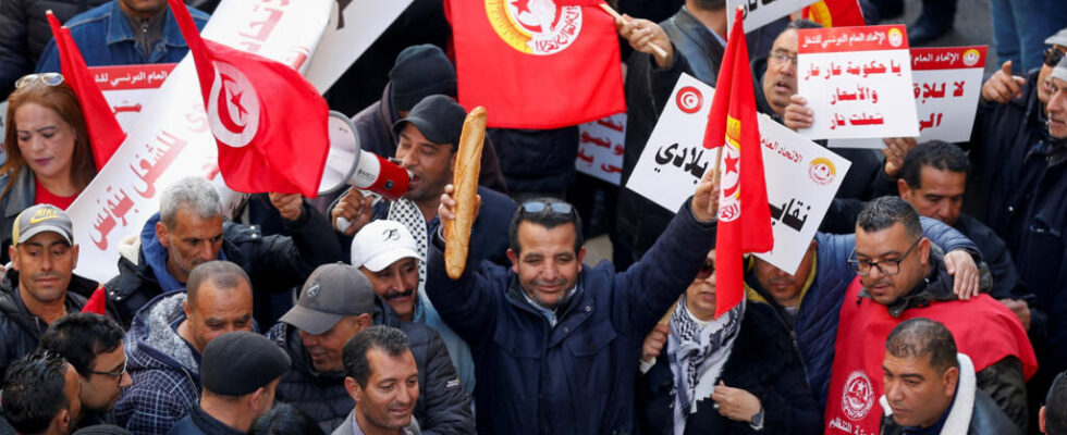 Nearly 3000 people demonstrated in Tunis at the call of