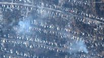 Recent satellite images show the extent of the destruction in