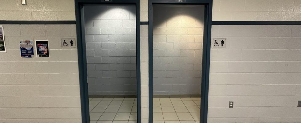 Safety trumps privacy as area high school removes bathroom doors