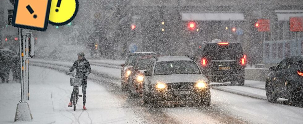 Snowstorm warning for Gothenburg Skane Stockholm bad weather warns