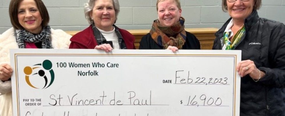 St Vincent de Paul gets 16900 from 100 Women Who