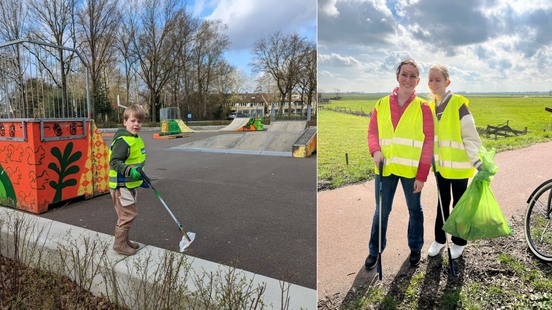 Thousands of volunteers in the province of Utrecht pick litter