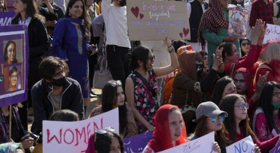 demonstrations and counter demonstrations around womens rights